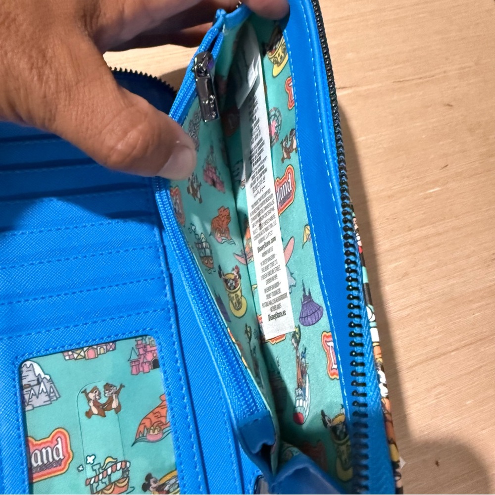 Disneyland Loungefly Play In The Park Wallet Mickey & Friends Brand New w/tags!! - Picture 9 of 11